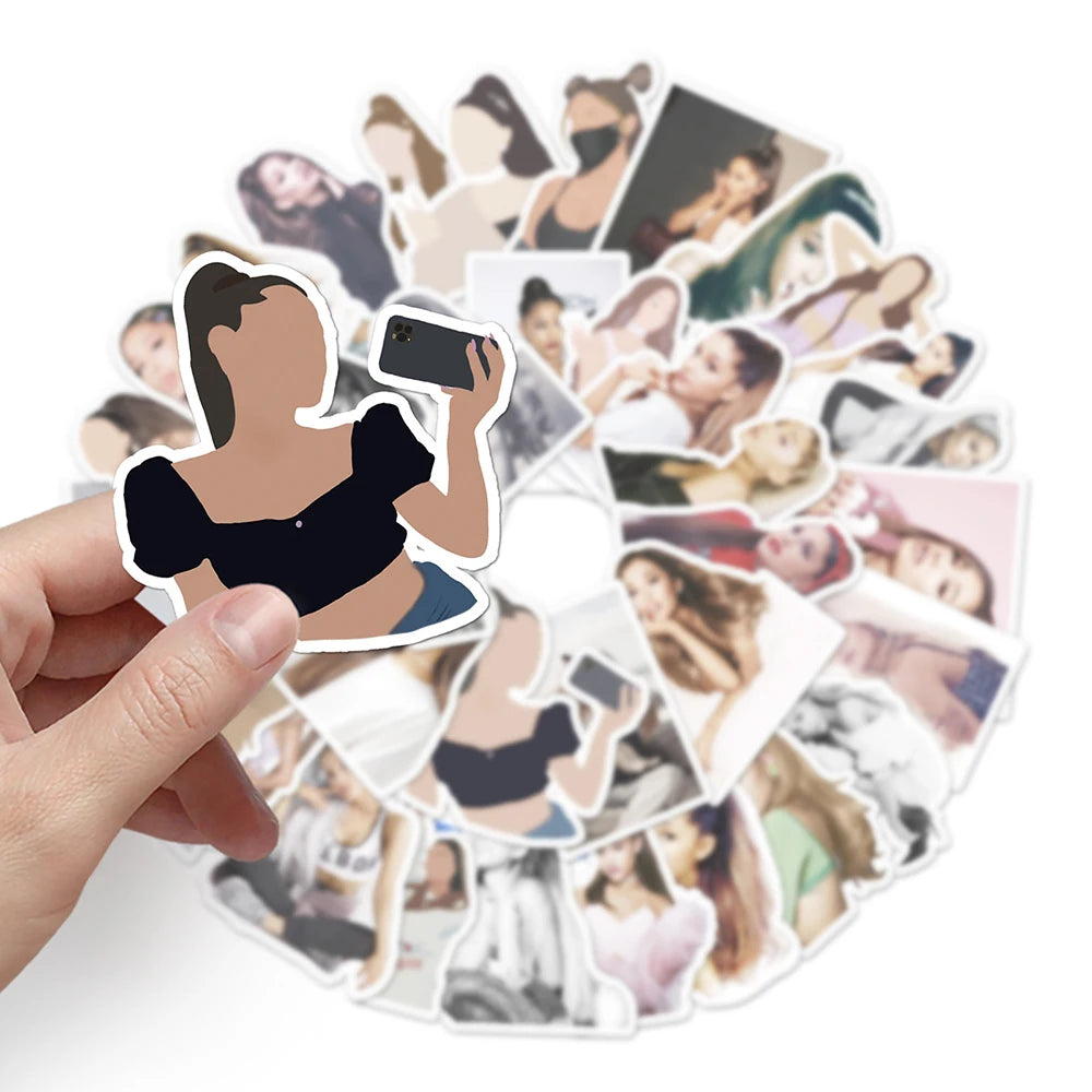 10/30/50pcs Singer Ariana Grande Sticker Packs