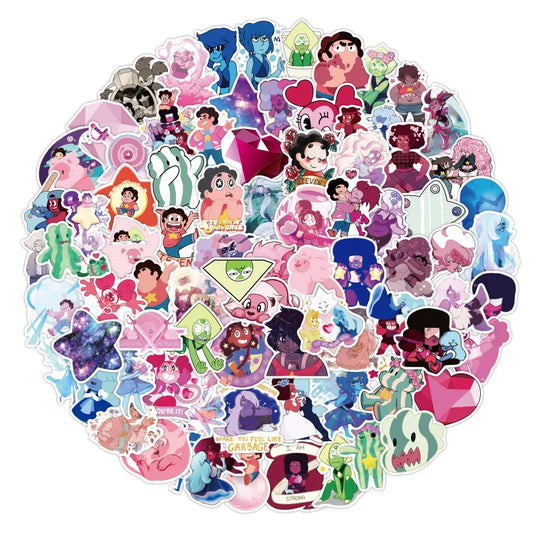 Steven Universe Stickers: 10/30/50/100pcs Waterproof Decals for Laptop, Bicycle, Motorcycle, Fridge