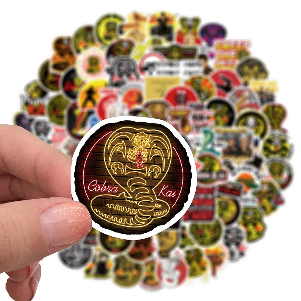 10/30/50/100 Cobra Kai TV Show Sticker Packs