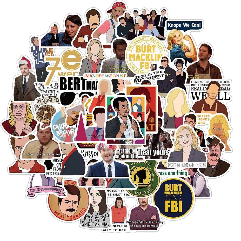 Parks and Recreation TV Show Sticker Packs