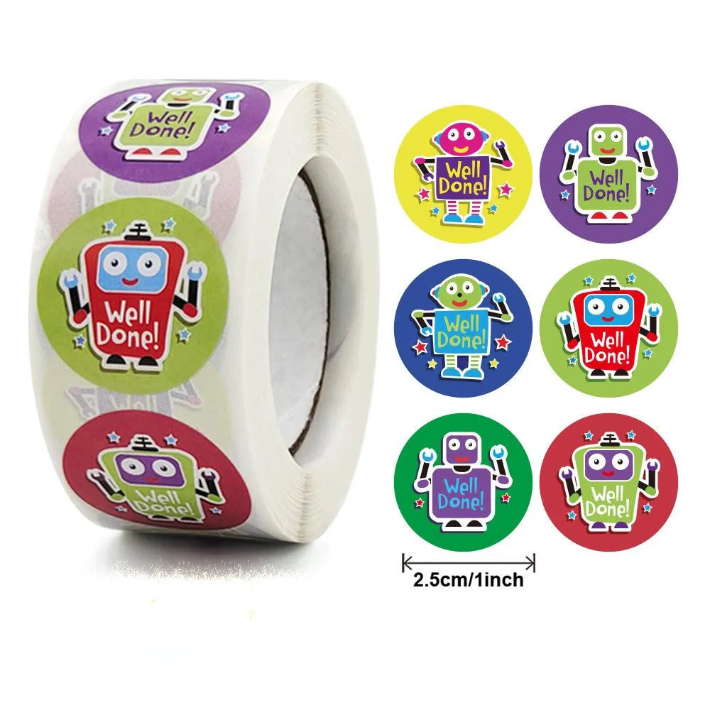 500 Pcs Reward Stickers Motivational Stickers Roll For Kids For School Reward Students Teachers Cute Animals Stickers Labels