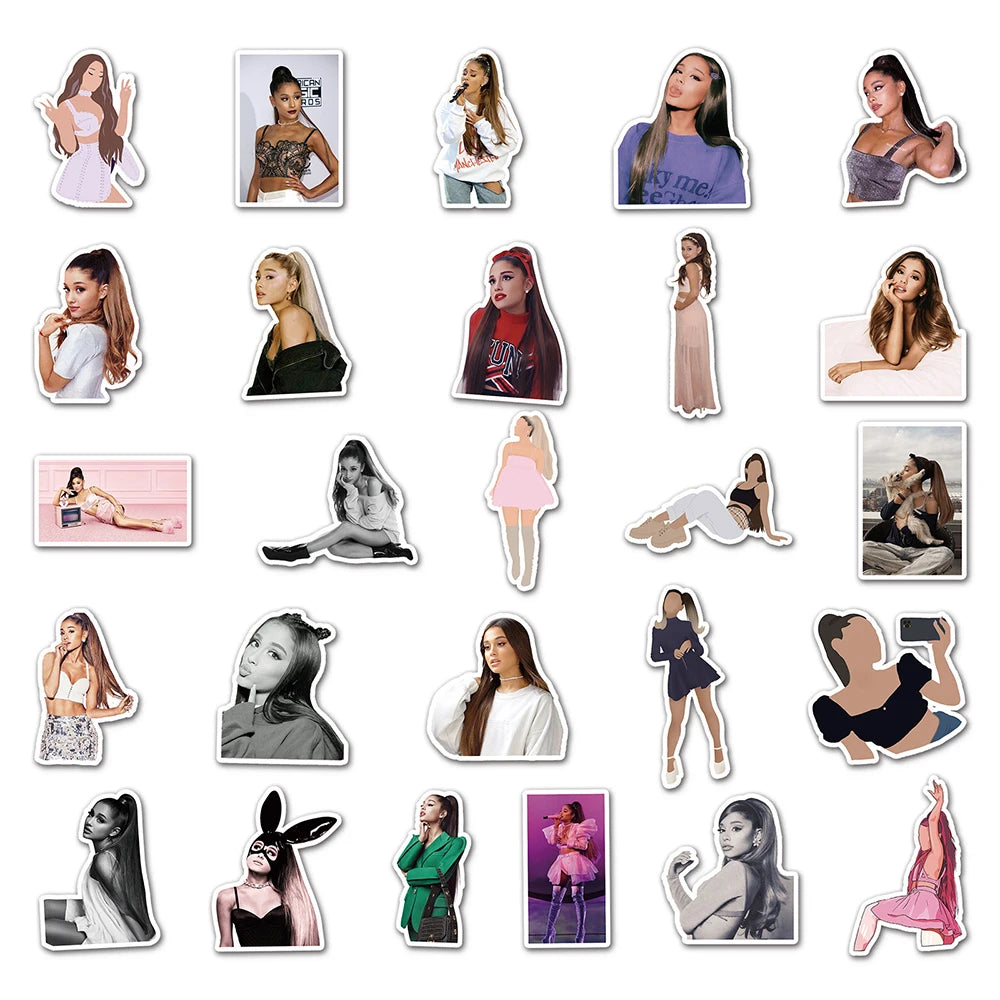 10/30/50pcs Singer Ariana Grande Sticker Packs