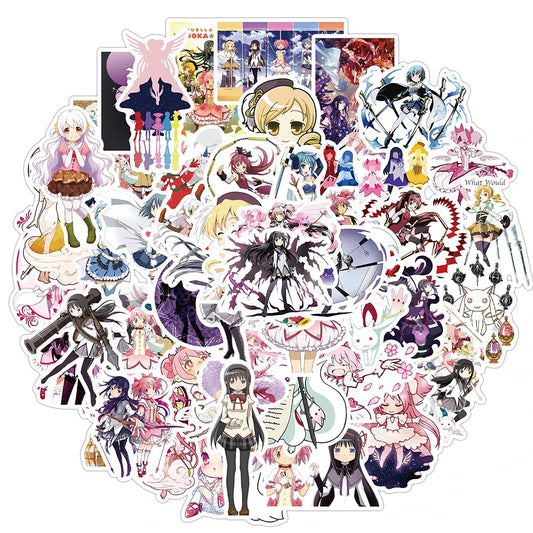 Puella Magi Madoka Magica Anime Stickers Decals for Motorcycle Luggage Guitar Skateboard