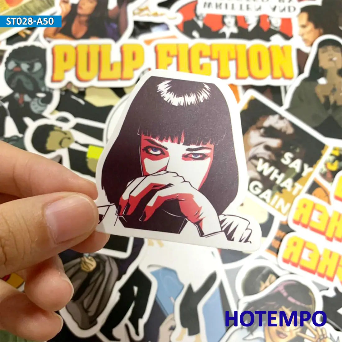 50pcs Classic Movie Pulp Fiction Sticker Pack