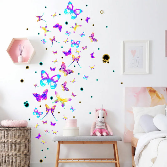 Colorful Butterfly Wall Stickers for Kids Room Nursery Decor