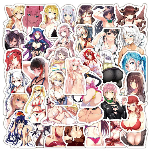 Anime Bunny Girl Waifu Decal Stickers Waterproof 10/30/50/100PCS