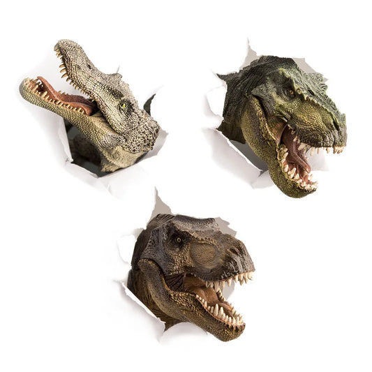 3D Dinosaur Crocodile Wall Sticker Kids Room Bathroom Decor Decals