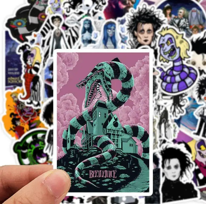 10/30/50pcs Tim Burton Movie Series Sticker Packs