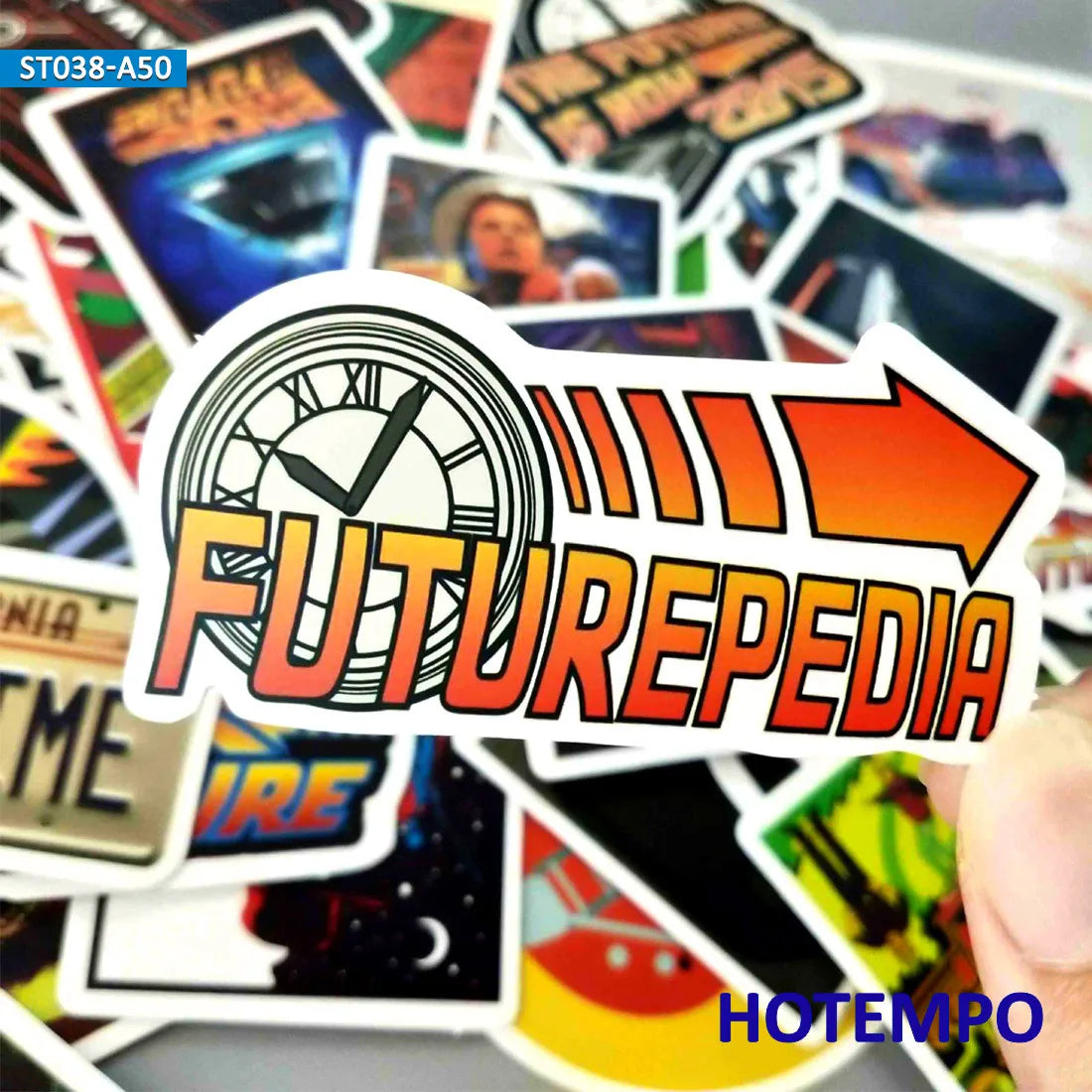 50pcs Classic Movie Back To The Future Mixed Sticker Pack