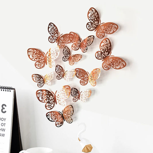 3D Butterfly Wall Stickers Set - Home, Party, Wedding Decor