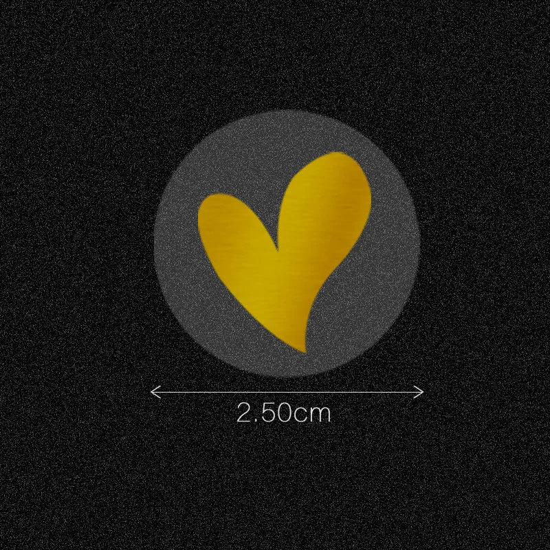 500pcs Gold Clear Heart Envelope Seals Heart Stickers,Thank you Sticker Labels for Small Business,Mailing Supplies,Wedding Party