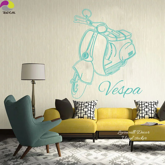 Vespa Rome Wall Sticker Vinyl Decor