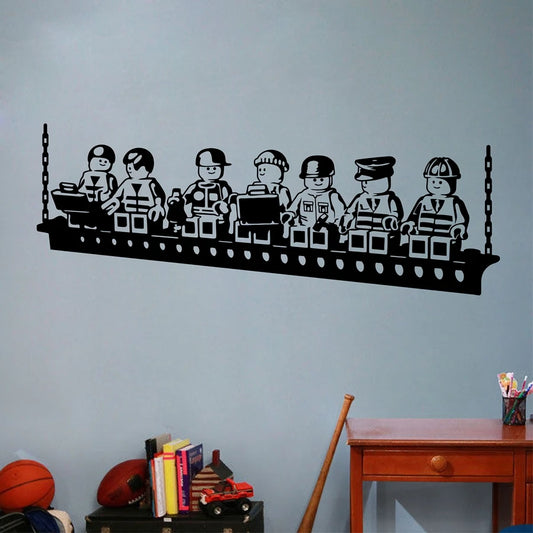 Cartoon Robot Vinyl Wall Stickers Kids Room Decor