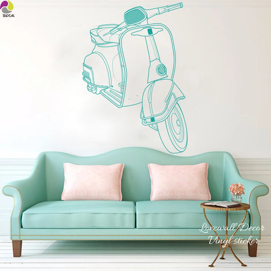 Rome Vespa Wall Sticker Vinyl Decor Art
