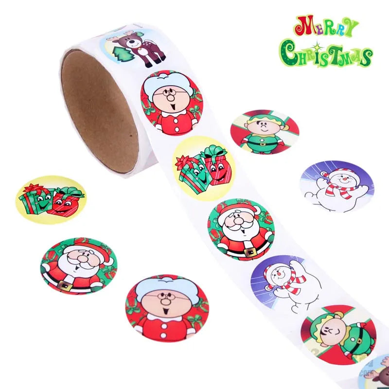 100pcs/1 roll reward stickers roll kids sticker scrapbooking star 3D cartoon characters funny Toys for Children