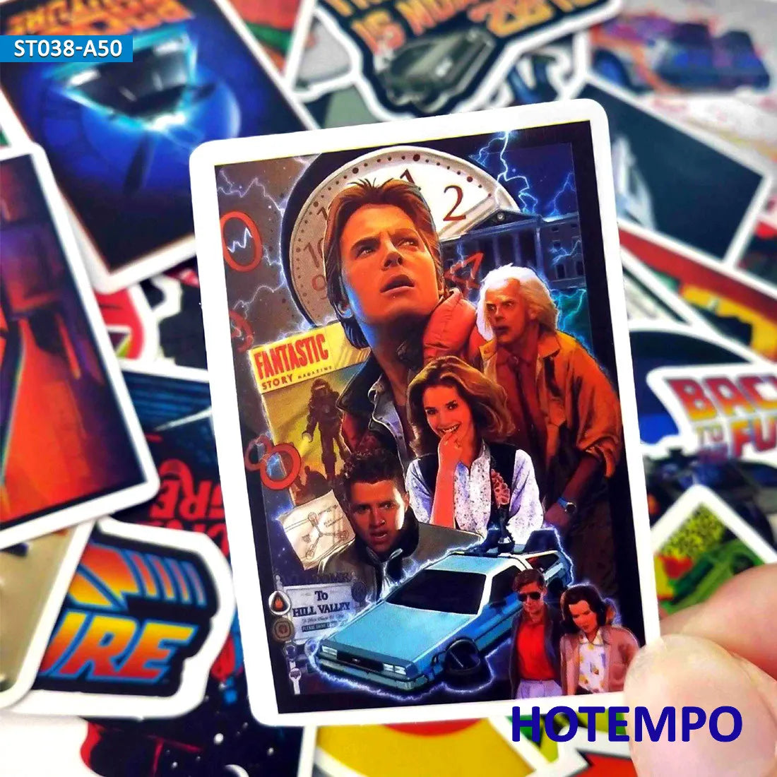 50pcs Classic Movie Back To The Future Mixed Sticker Pack