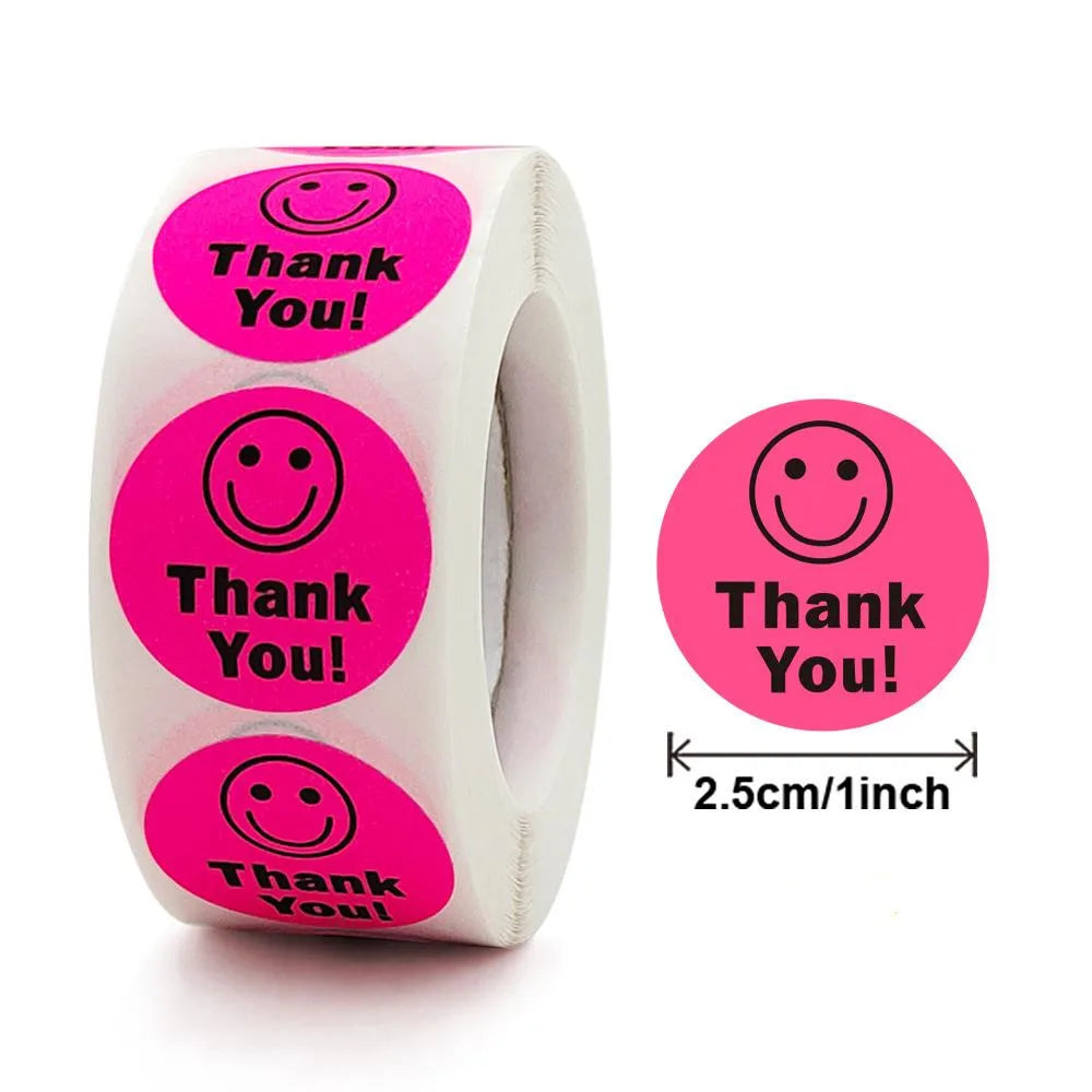 Smile Face Sticker 500 Pcs/roll For Kids Reward Sticker Yellow Dots Labels Happy Smile Face Expression Sticker Kids Toys