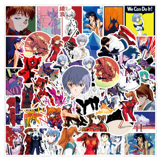 Genesis Evangelion Anime Stickers Set - 10/30/50pcs Manga Laptop Decals