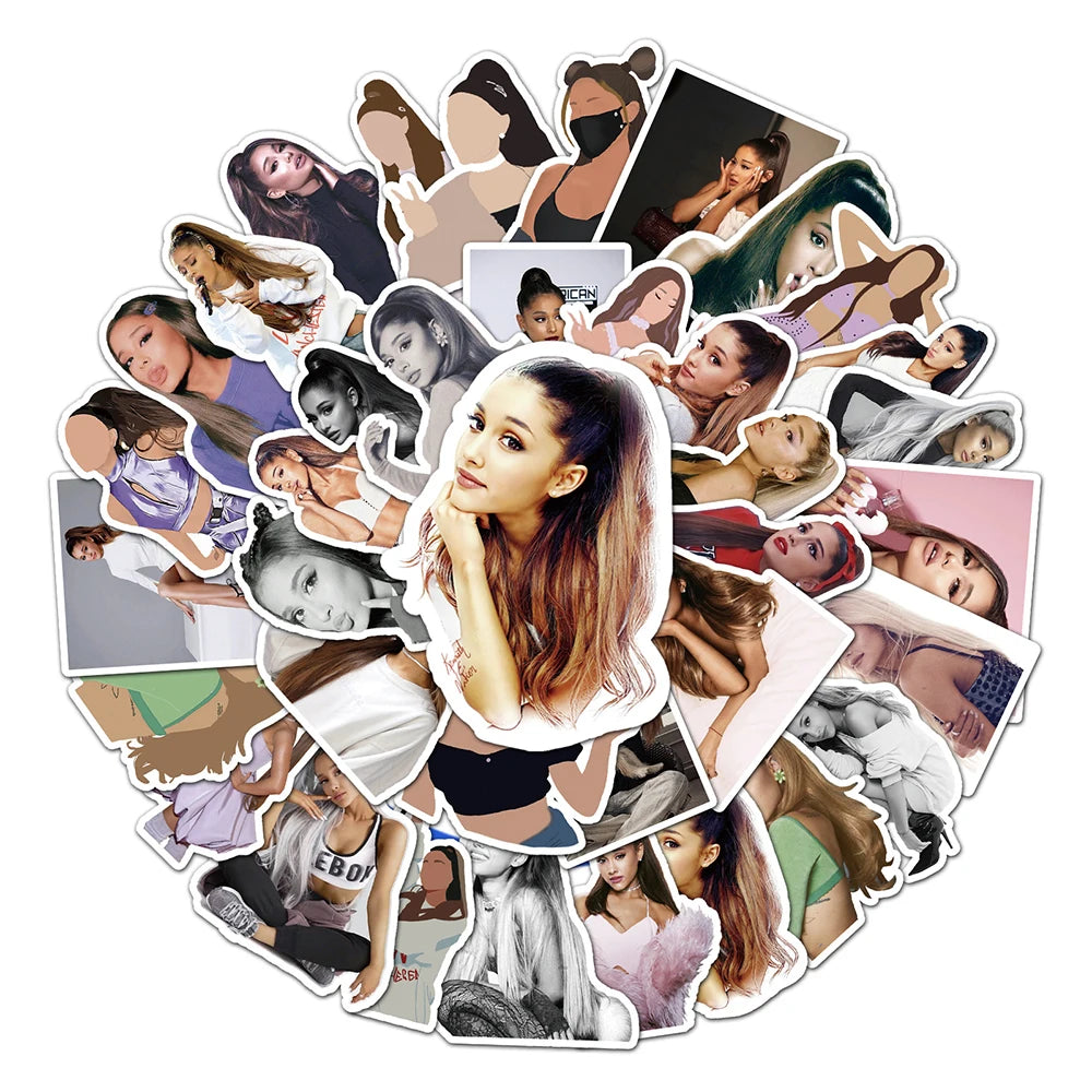 10/30/50pcs Singer Ariana Grande Sticker Packs