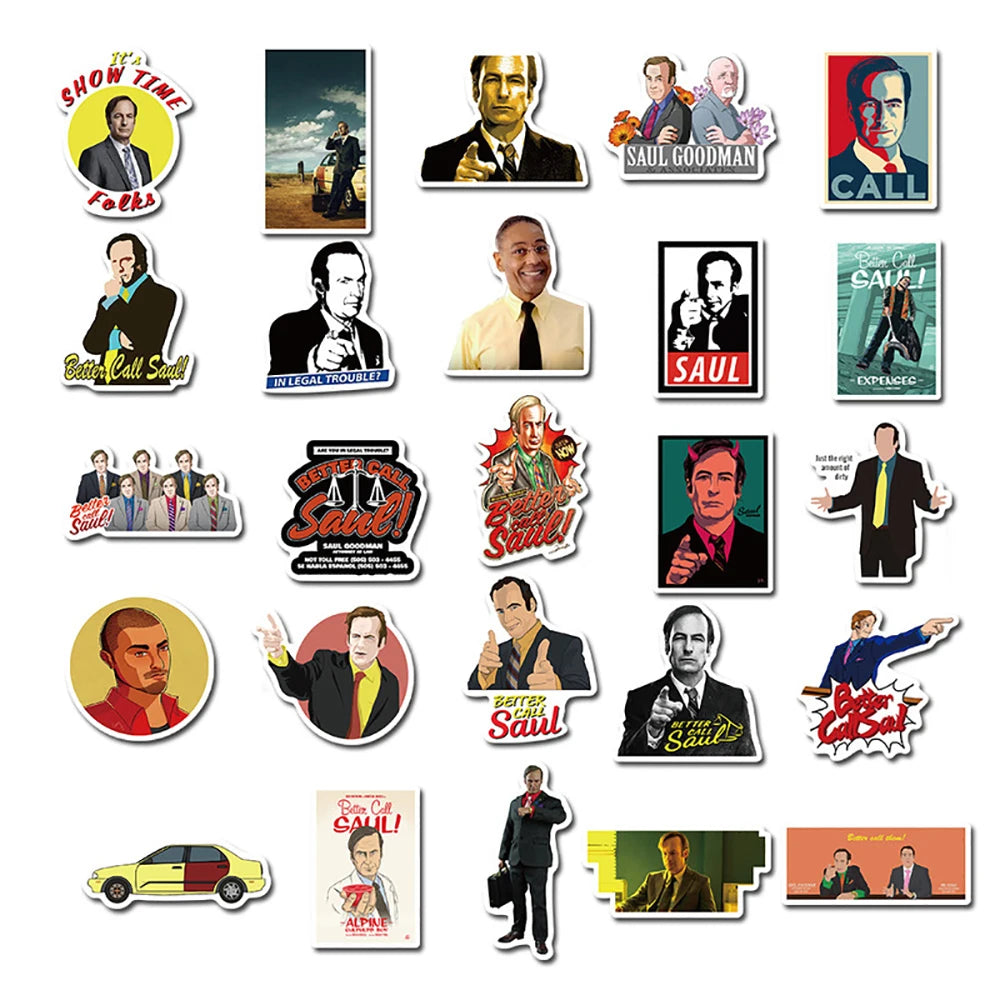 10/30/50PCS TV Show Better Call Saul Sticker Packs