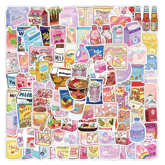 Cartoon Stickers Pack for Laptop, Skateboard, Fridge, Bike, Guitar, Phone, Motorcycle - Waterproof Decals