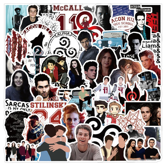 Teen Wolf Stickers Pack: Skateboard, Laptop, Luggage, DIY Graffiti Decals
