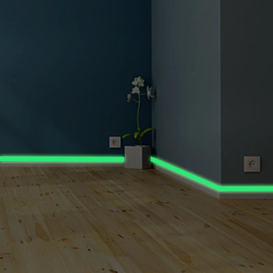 Glow in the Dark Luminous Wall Sticker Baseboard Decals for Living Room and Bedroom Decor
