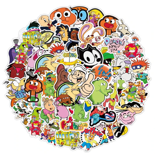 Anime Cartoon Stickers 10/30/50pcs Waterproof Decals for Laptop, Phone, Luggage, Car, Kid Toy