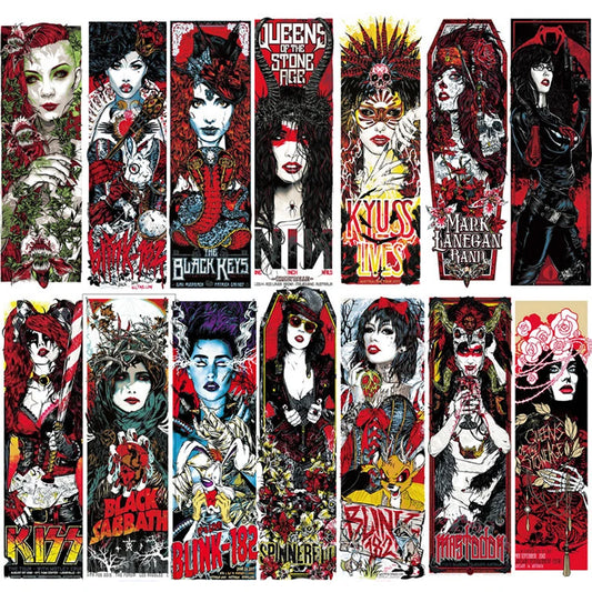 30PCS Punk Rock Band Stickers for Phone, Laptop, Luggage, Guitar, Skateboard, Bike, Car, Kid Toys
