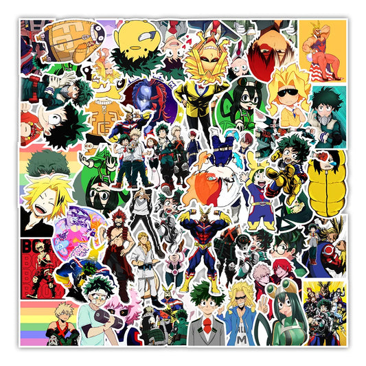 My Hero Academia Waterproof Stickers 10/30/50PCS Wholesale