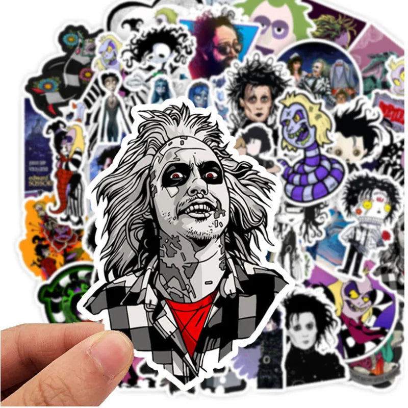 10/30/50pcs Tim Burton Movie Series Sticker Packs