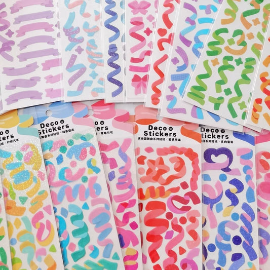 Korean Idol Card Stickers Set: 4/5/6pcs Scrapbooking