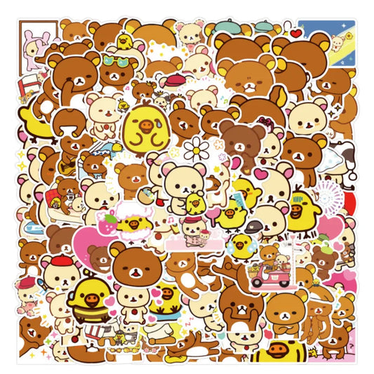 Rilakkuma Kiiroitori Stickers Pack - Cartoon Anime Decals for Phone & Laptop