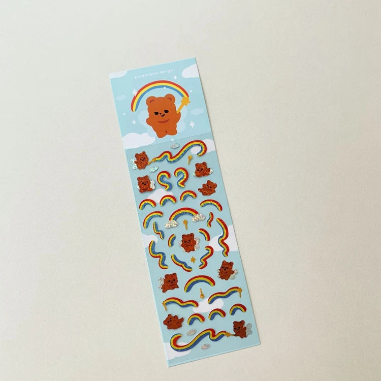 Cute Bear Cake Letter Stickers for Scrapbooking & DIY