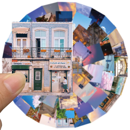 Street Scenery Stickers Blue Sky Landscape Luggage Skateboard DIY Graffiti Kid Toy 10/30/55PCS