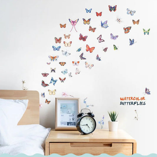 Watercolor Butterfly Wall Stickers Home Decor