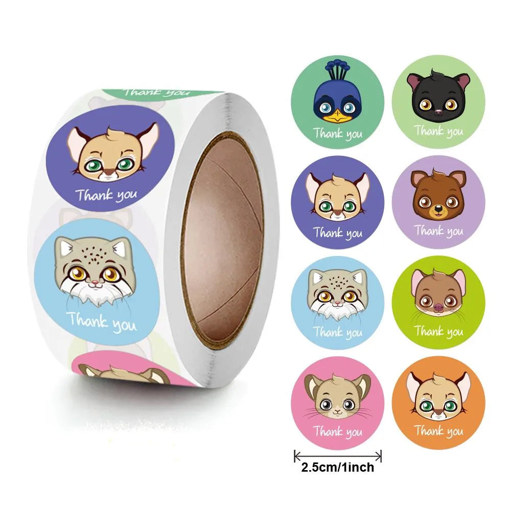 Zoo Animals Stickers For Kids Classic Toys StickerSchool Teacher Reward Sticker 4 Designs Pattern Owl