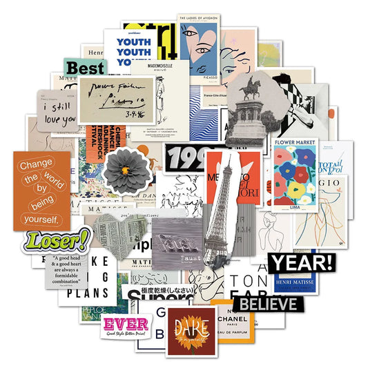 Pop Art Cartoon Stickers for Bike, Luggage, Laptop - 10/30/50PCS