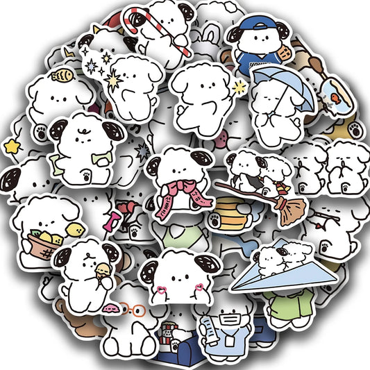 50PCS Cute Dog Stickers for Phone, Laptop, Car, Kids Gift