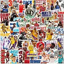 50pcs Classic Action Basketball Collection Motorcycle Car Hood Helmet Suitcase Guitar Waterproof Sticker