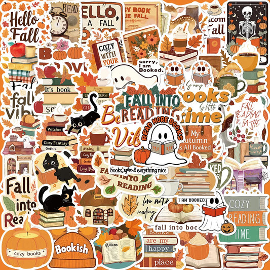 50pcs Fall Cartoon Graffiti Stickers for Helmet, Desktop, Wall Decoration, DIY