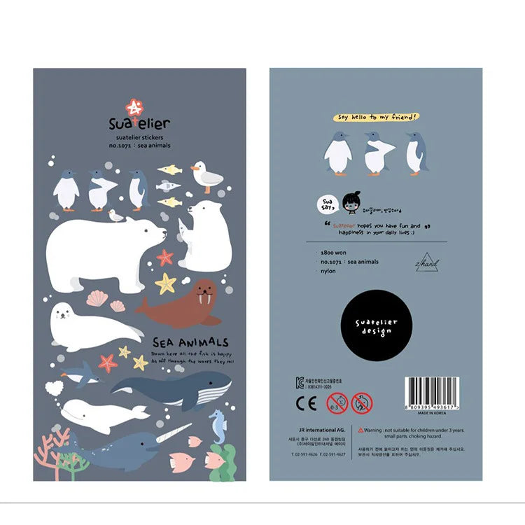 Korean Import Original Suatelier Daily Stickers Scrapbooking Diy Journal Stationery Sticker Children Decor Art Supply