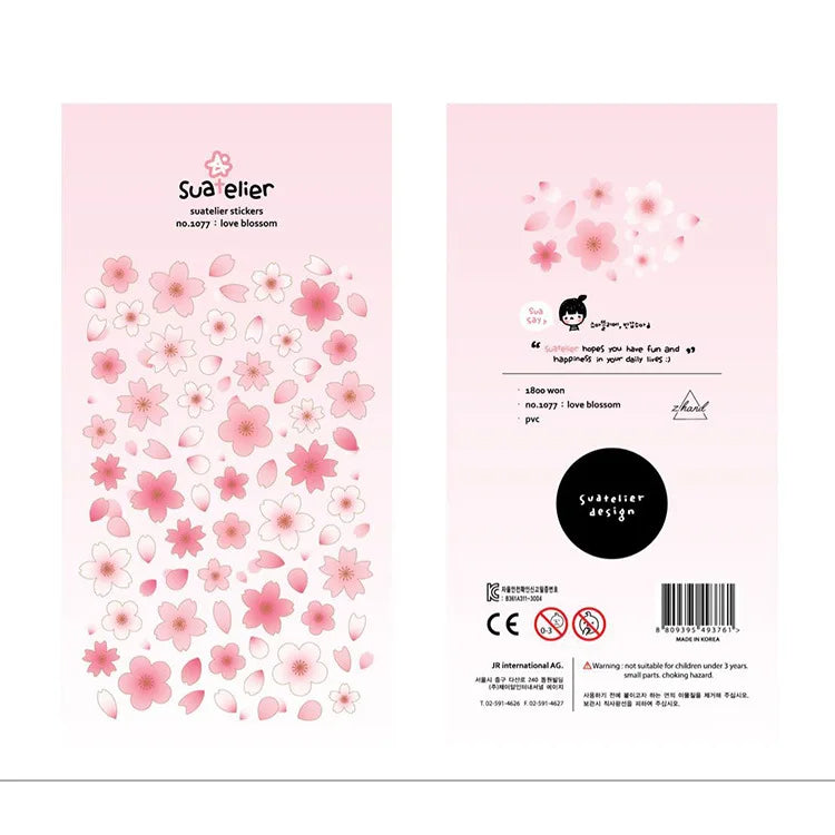 Korean Import Original Suatelier Daily Stickers Scrapbooking Diy Journal Stationery Sticker Children Decor Art Supply