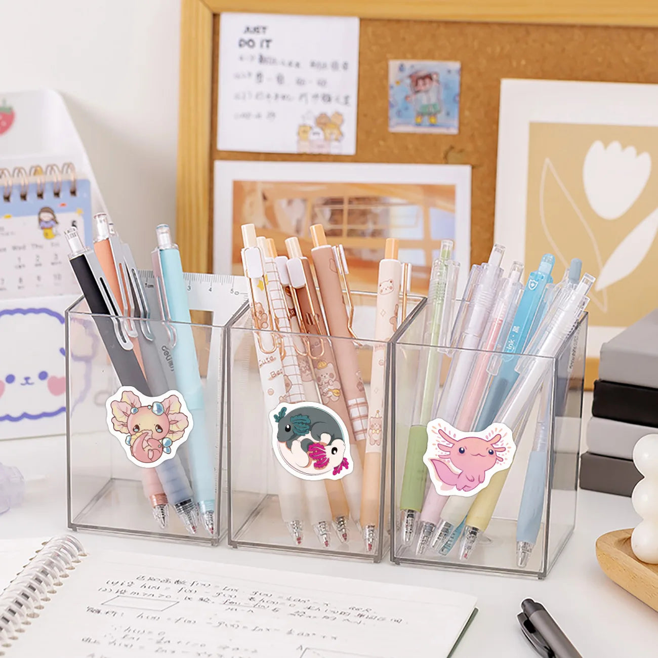 100-500pcs Cute Cartoon Animal Stickers Party Gift Decoration Label DIY Scrapbook Teacher Reward Circular Stationery Sticker