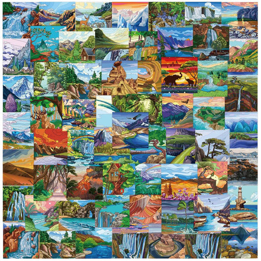 Artistic Forest Aesthetic Stickers 10/30/60pcs for Laptop, Phone, Guitar, Car, Scrapbook