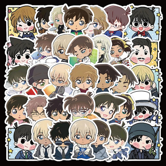 Conan Anime Stickers 10/30/50pcs Cartoon Decals for Suitcase Phone Notebook Skateboard Car