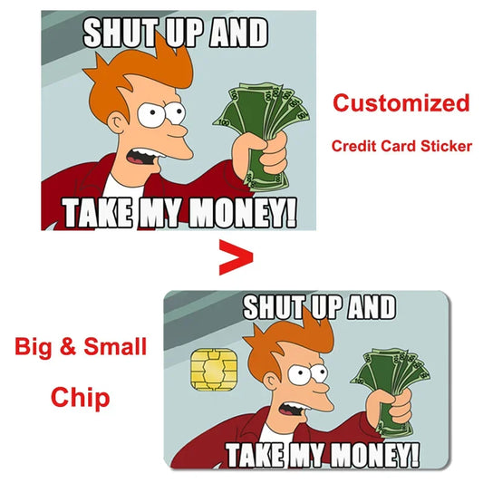 Custom 2.5D Credit Card Sticker Film Cover