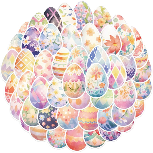 Easter Egg Graffiti Stickers PVC Waterproof Decals for Motorcycle, Bike, Suitcase, Phone, Car, DIY 10/30/50pcs