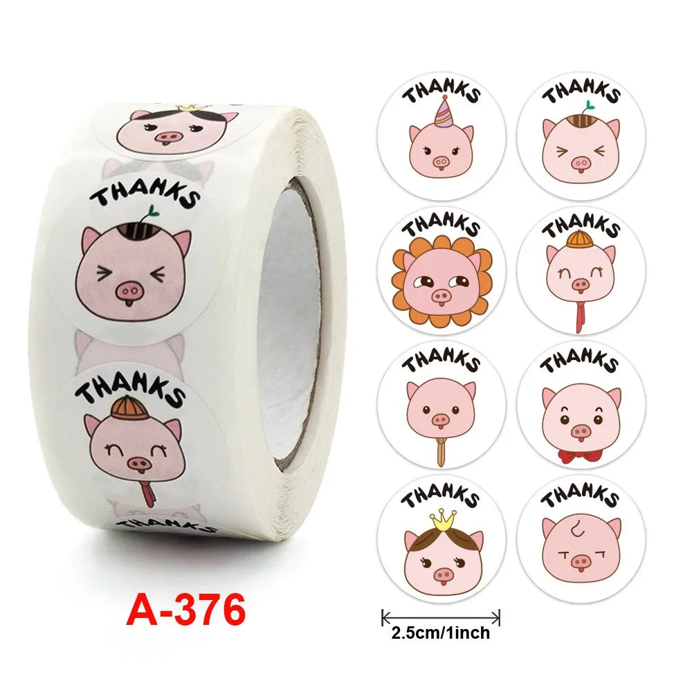 50-500pcs Cartoon Animal kids Sticker Cute Toy Game Sticker DIY Gift Sealing Label Student Decoration Stationery Notebook Supp