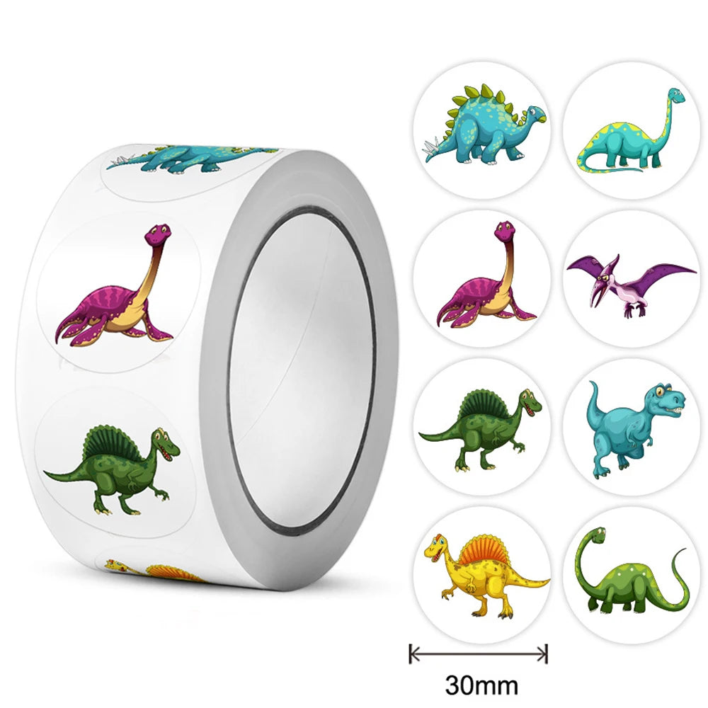 100-300pcs Dinosaur Animals Cartoon Stickers for kids school teacher Classroom Use Kids Toy Sticker Reward Encouragement Sticker